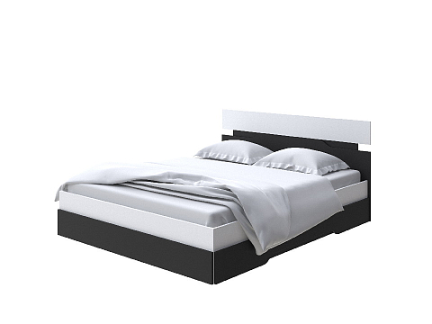 Белая кровать Milton - Современная кровать с оригинальным изголовьем.